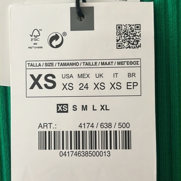 Two ZARA Capped-sleeve Mini-dresses - SZ XS - NWT - Picture 4 of 5